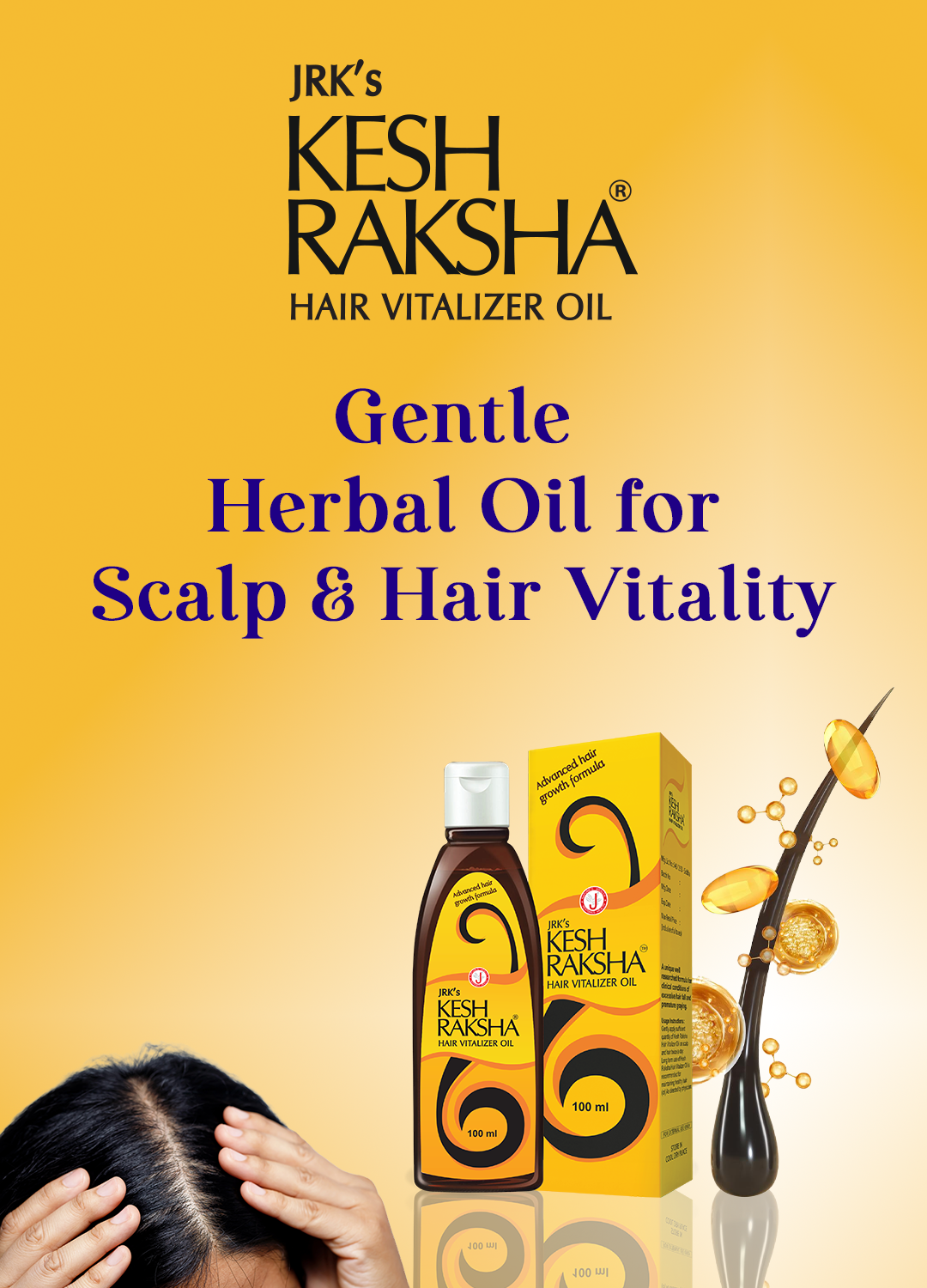 JrK's Kesh Raksha hair vitalizer oil  for hair growth 
