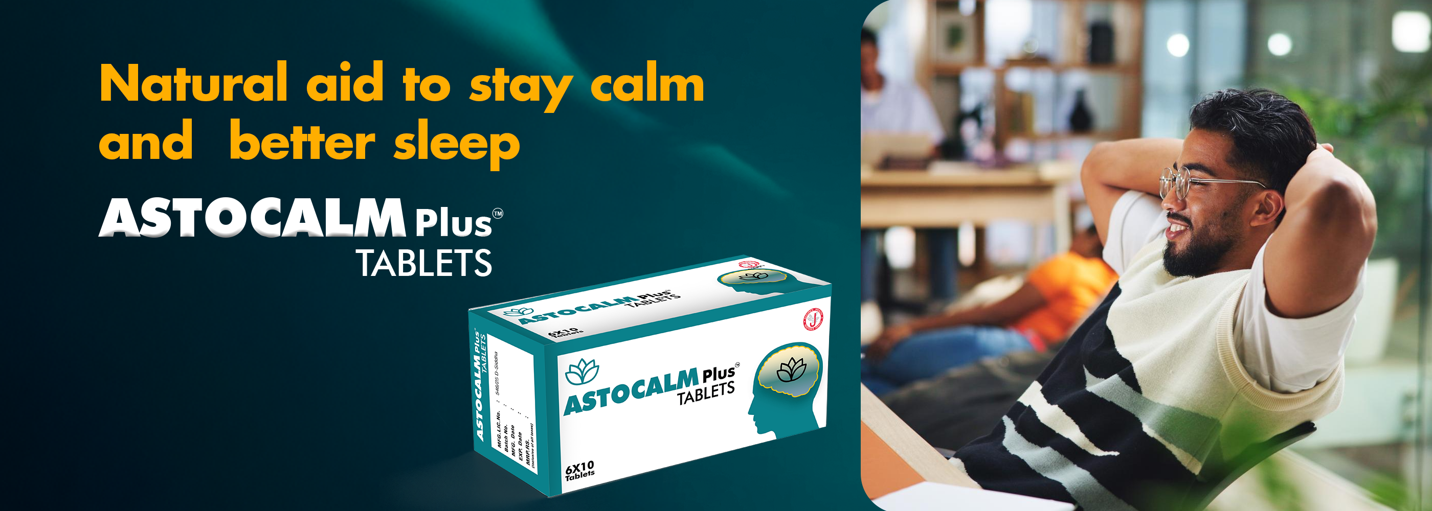 Astocalm plus tablet for better sleep and stay calm