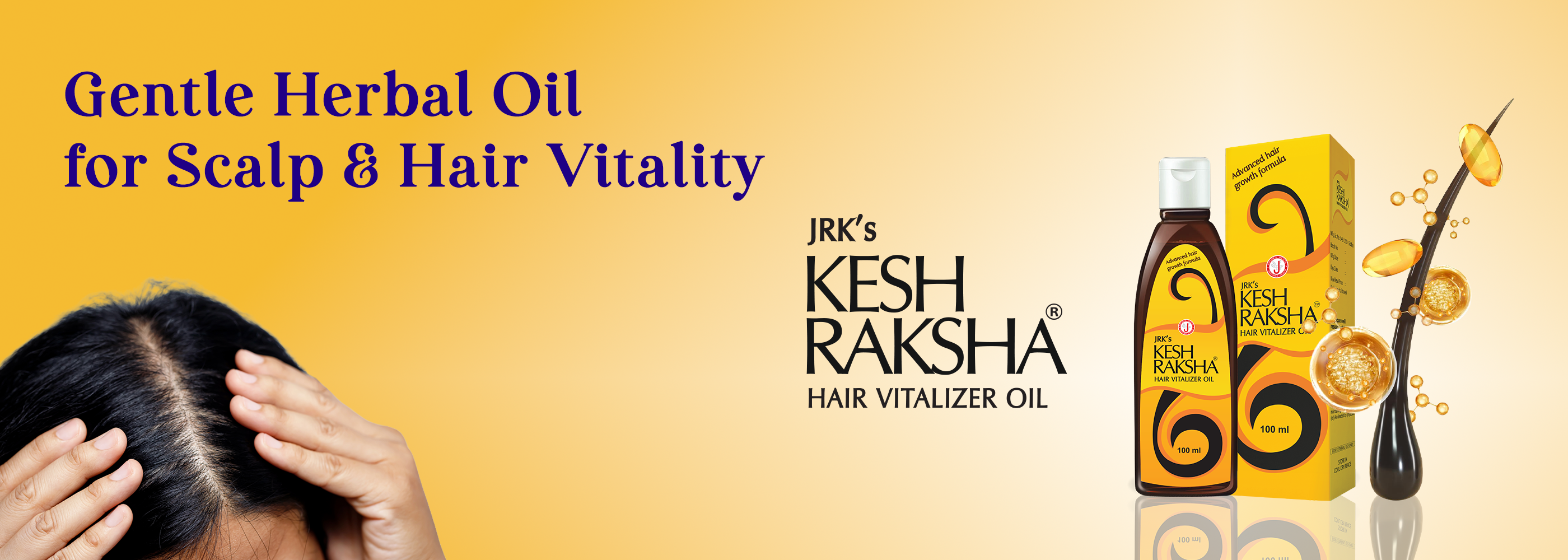 JrK's Kesh Raksha hair vitalizer oil  for hair growth 