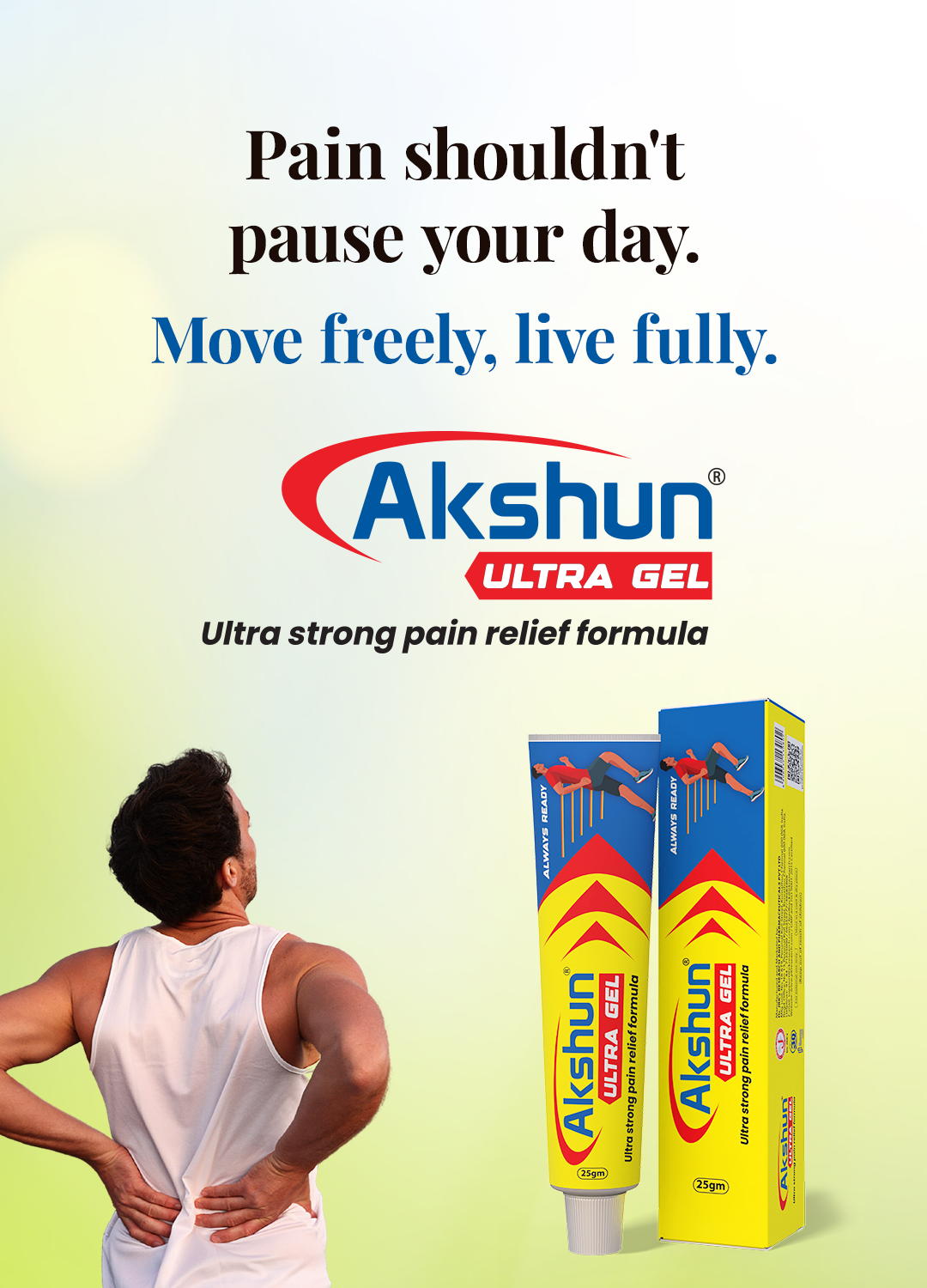 Akshun ultra gel for pain relief |Pain relief gel