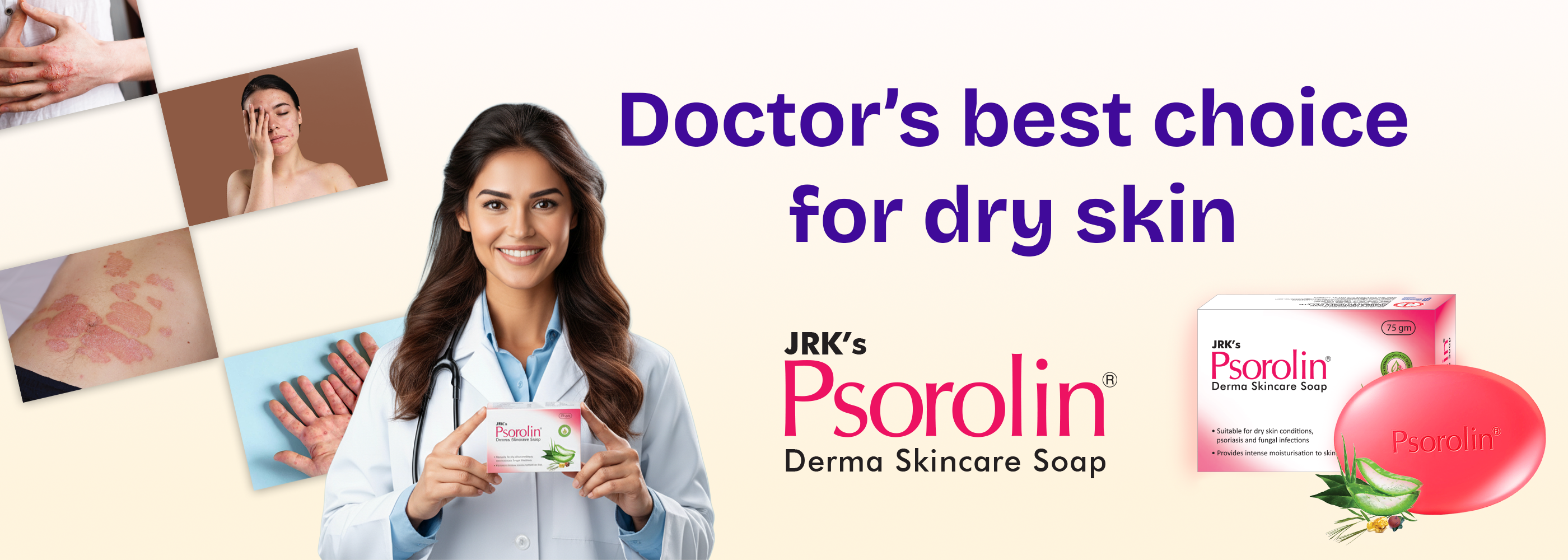Psorolin derma skincare soap | Best soap for Psoriasis and dry skin 