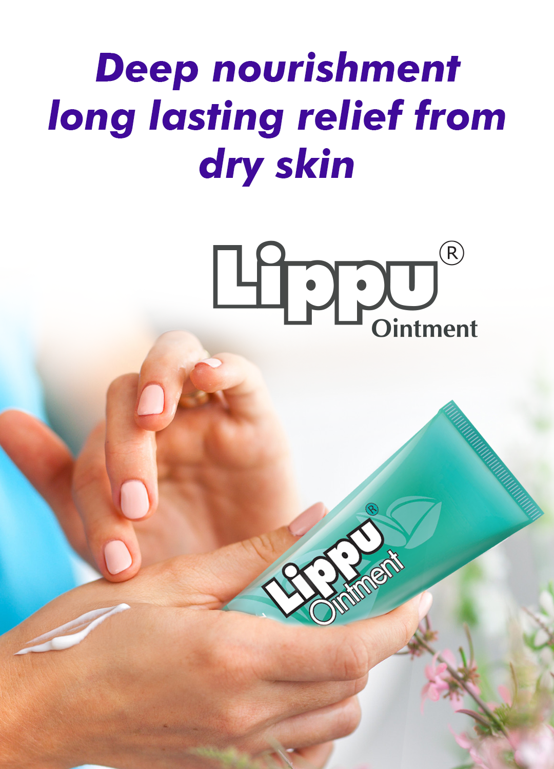 Lippu ointment tube for Dry skin