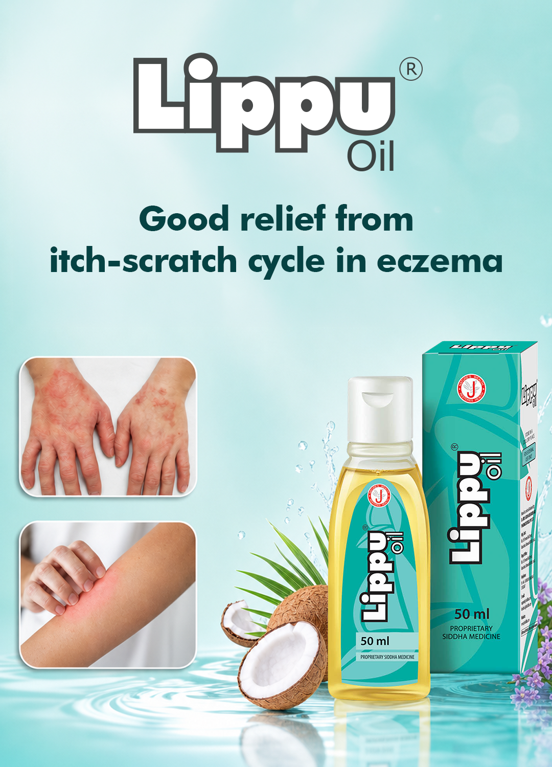 Lippu Oil For Eczema, hyperkeratosis, lichen planus relief